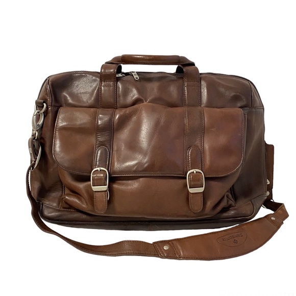 Samsonite Bags Vintage Samsonite Brown Leather Briefcase Laptop Bag